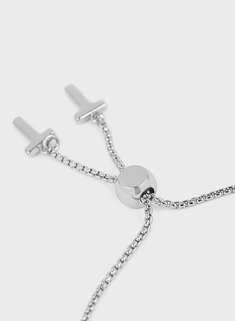 Ted Baker Pearly Heart Drawstring Bracelet