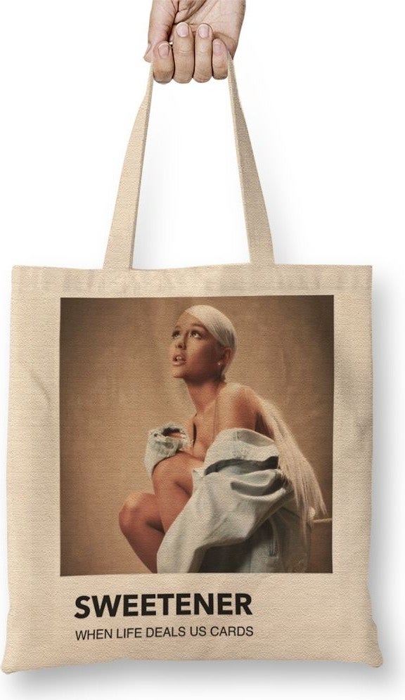 Baskı Dükkanı Print Shop Ariana Grande Sweetener Tote Bag Long Handle 
