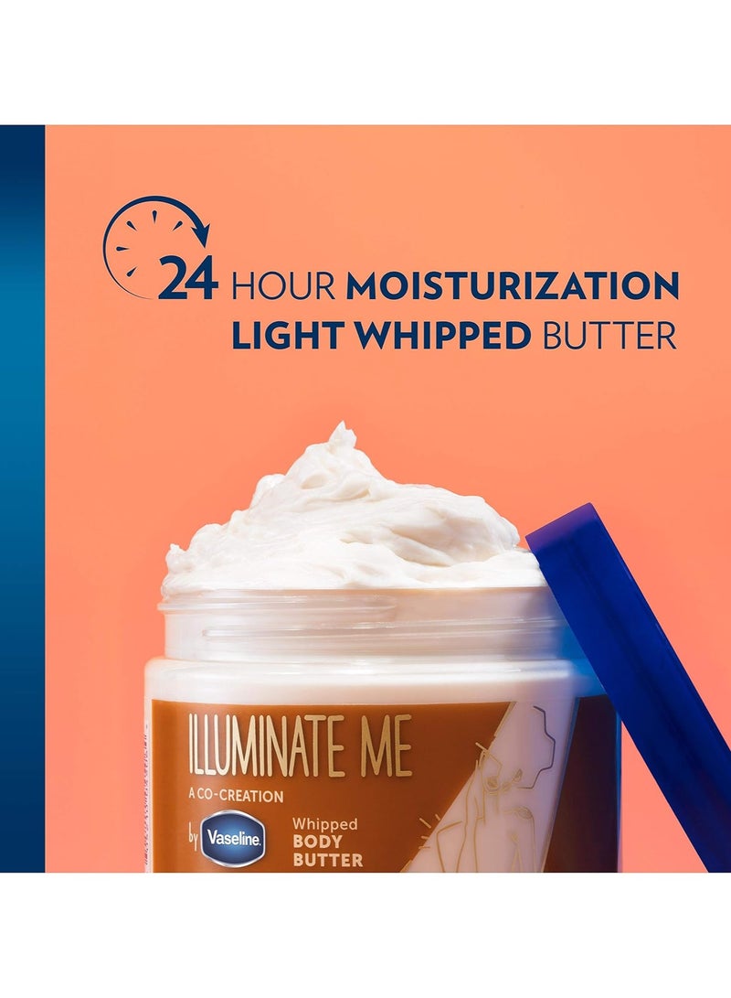 فازلين زبدة الجسم فازلين إيلومينيت مي مصممة للبشرة الغنية بالميلانين، زبدة الجسم المخفوقة توفر ترطيبًا يدوم 24 ساعة للبشرة الجافة 325 مل - Image 5