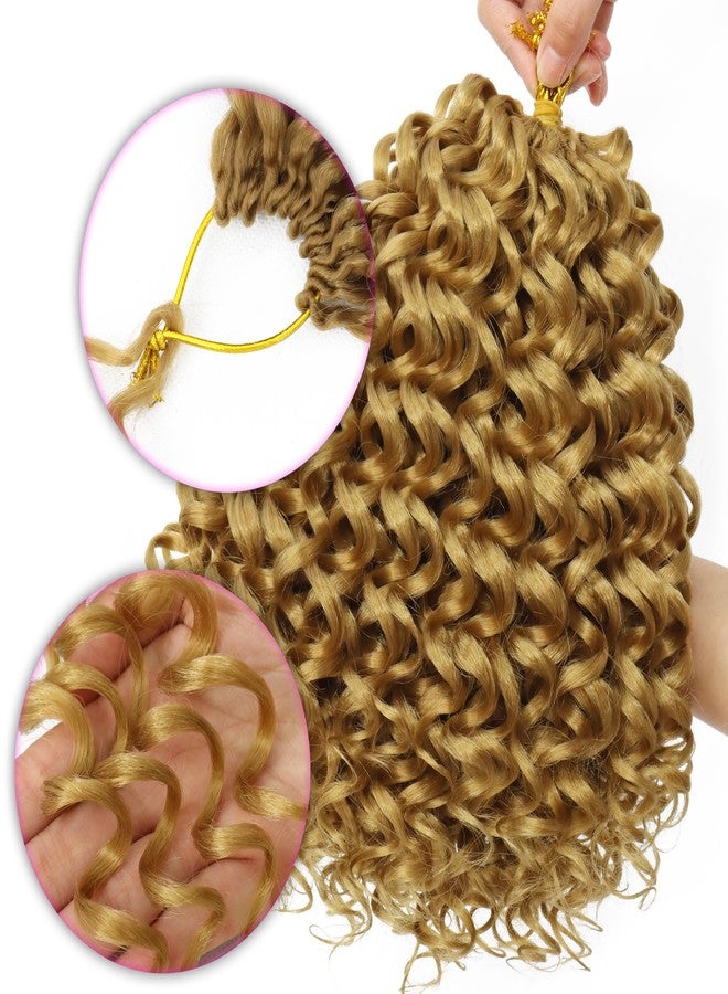 Eerya 7 Packs GoGo Curl Crochet Hair Short Curly Crochet Hair for Women Water Wave Beach Curl Deep Twist Crochet Braids Synthetic crochet Hair Extensions (10 Inch, #27) - Image 5