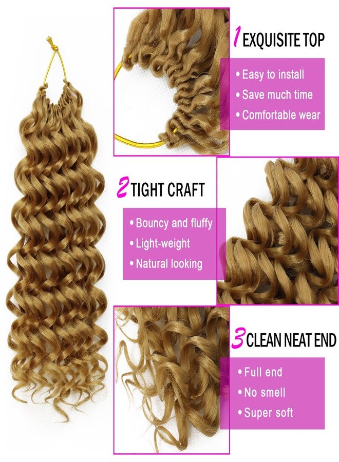 Eerya 7 Packs GoGo Curl Crochet Hair Short Curly Crochet Hair for Women Water Wave Beach Curl Deep Twist Crochet Braids Synthetic crochet Hair Extensions (10 Inch, #27) - Image 4