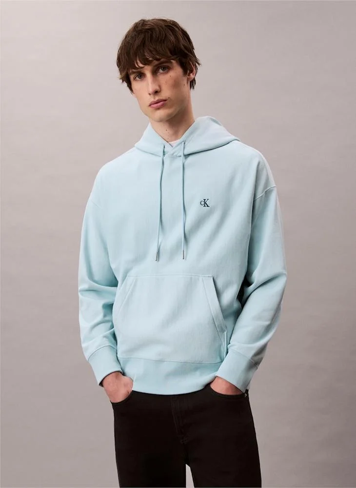 Relaxed Cotton Terry Hoodie