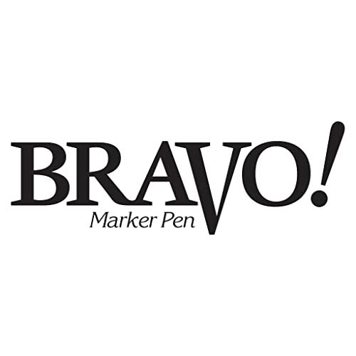 PILOT 6 PENS Pilot Bravo Liquid Ink Marker Pen, Bold Point, Black (PIL11034) - Image 2