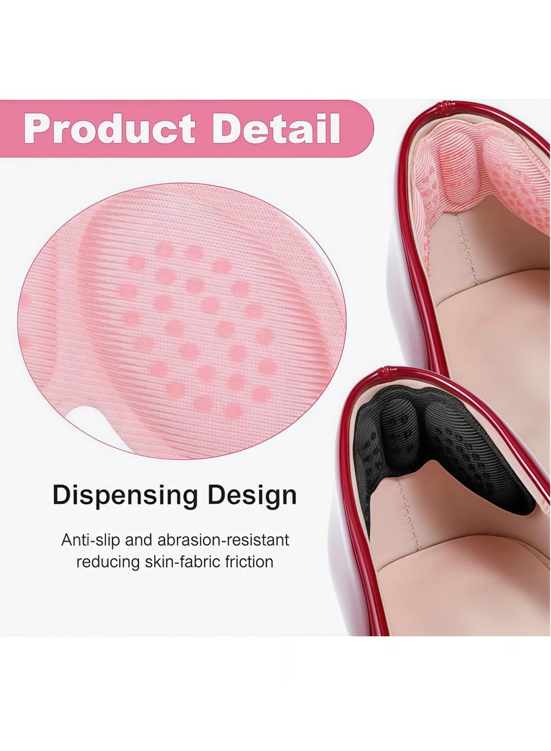 Generic 2 heel pads, self-adhesive non-slip heel pads, special wear-resistant sponges for high heels, suitable for oversized heels, non-slip heel pads, men's and women's styles, to prevent foot friction and blisters. - Image 2