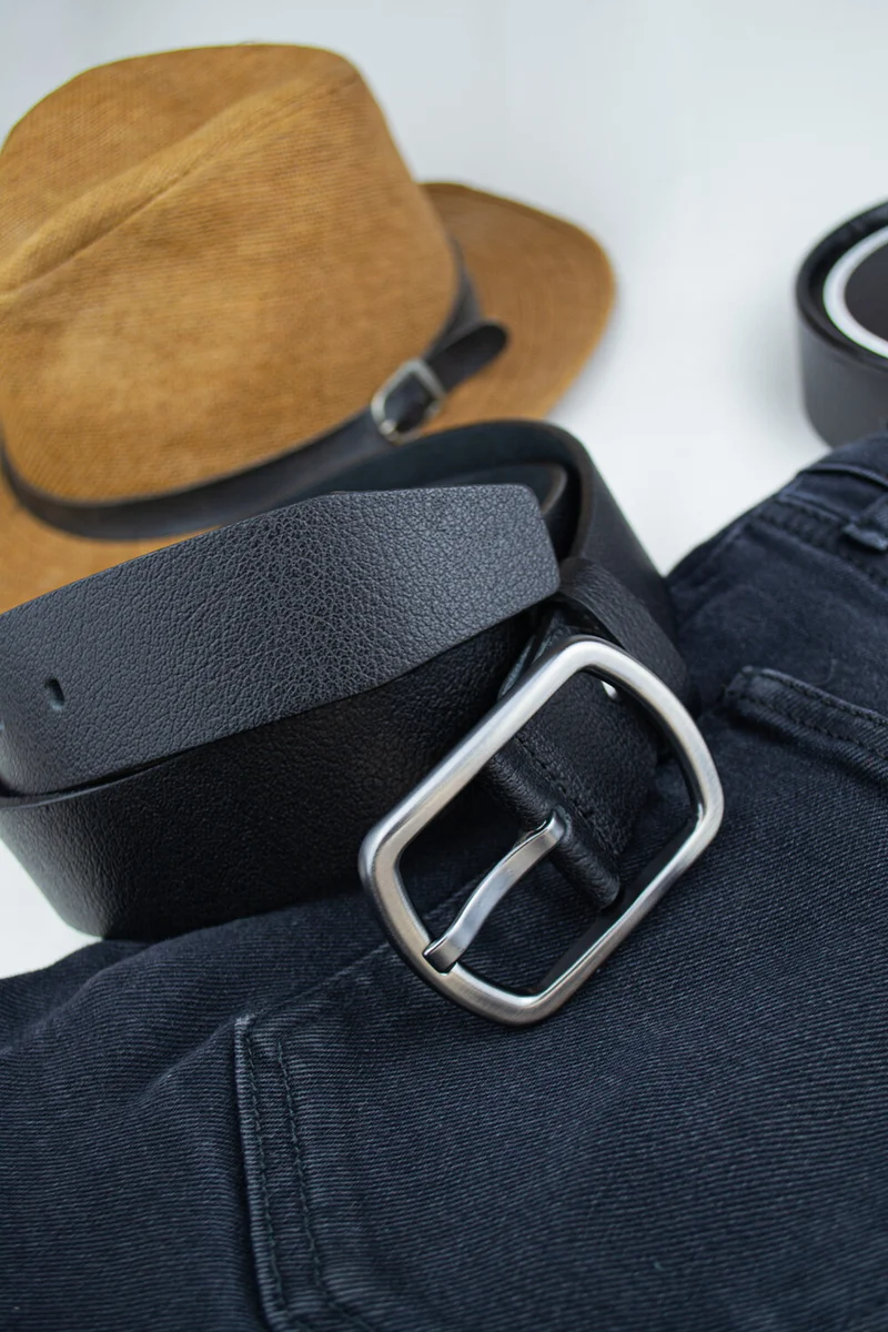 Gayış Gaış Special Boxed| Premium 100% Leather | Men's Denim-Fabric Trouser Belt | Italian Leather Belt