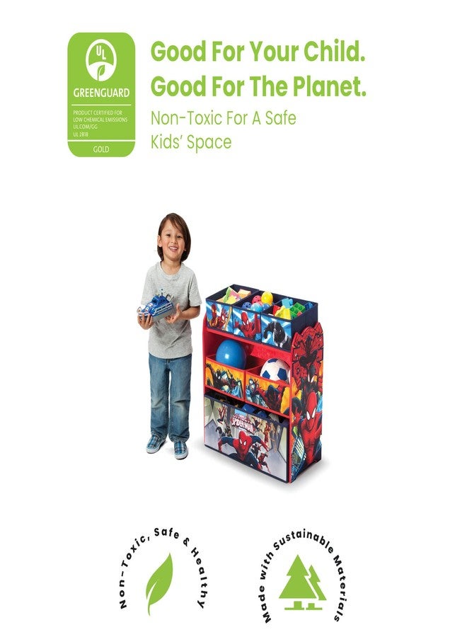 Delta Children Multi-Bin Toy Organizer, Marvel Spider Man - Image 2