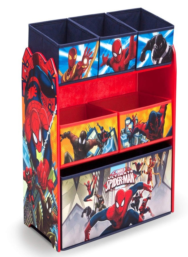 Delta Children Multi-Bin Toy Organizer, Marvel Spider Man - Image 1