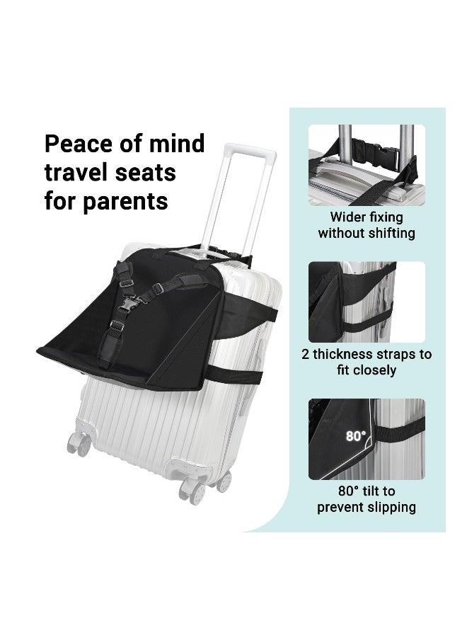 Generic Toddler Ride-On Luggage with Seat, Portable Foldable Kids Travel Chair with Seat Belt, Convenient Carry-On for Parents, Ideal Toddler Carrier for Stress-Free Travel.  - Image 5