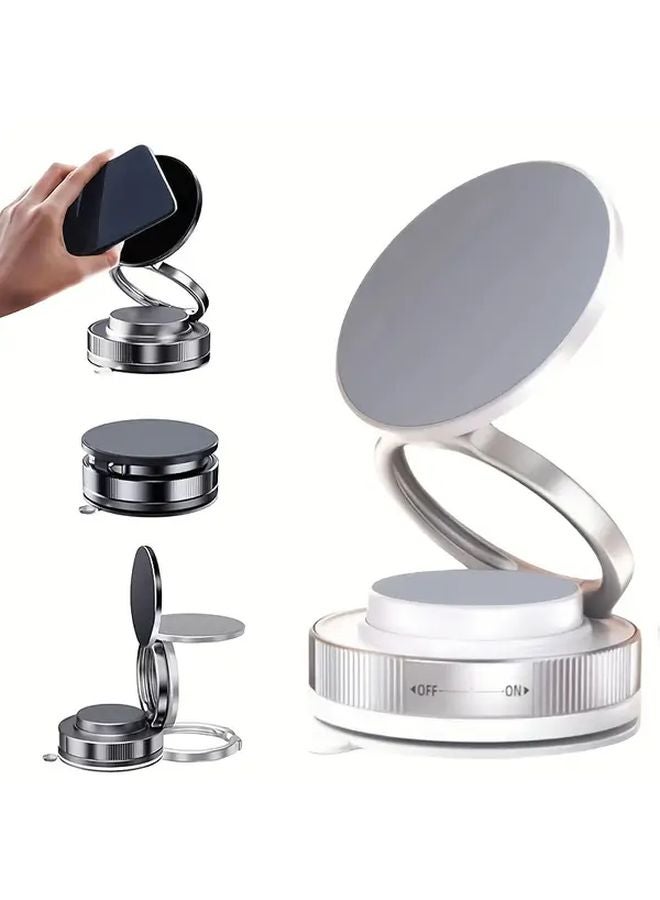 Obsidian Car Magnetic Phone Holder Rotatable Dual Sided Alloy Hands Free Driving Accessory - Image 4