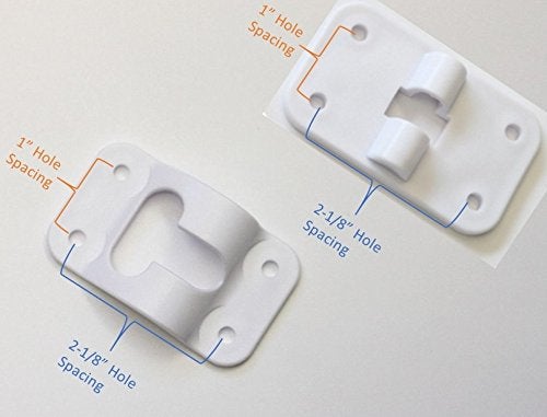 H. Bowes 2 Pack: RV T-Style Door Holder Catch 6" for Latch Holder Camper Trailer Cargo Hatch White - Image 2