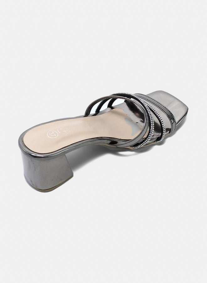 Glitter Glitter Women Slippers - Grey - Image 4