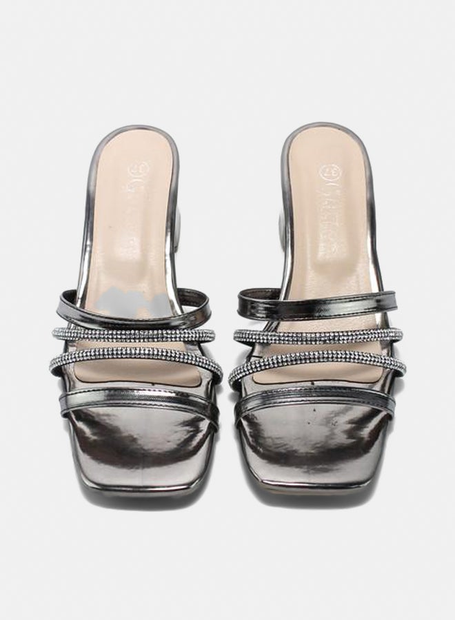 Glitter Glitter Women Slippers - Grey - Image 3
