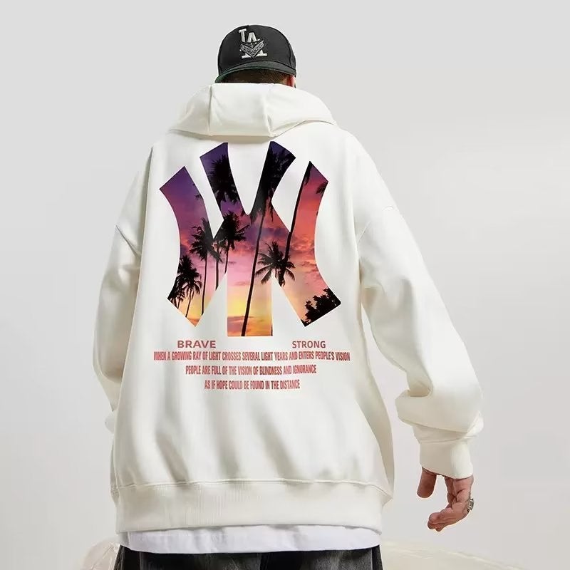Sweatshirt Men'S Plus Size Hooded Loose Plus Size Fat Plus Oversize Velvet Couple Clothing - Image 1