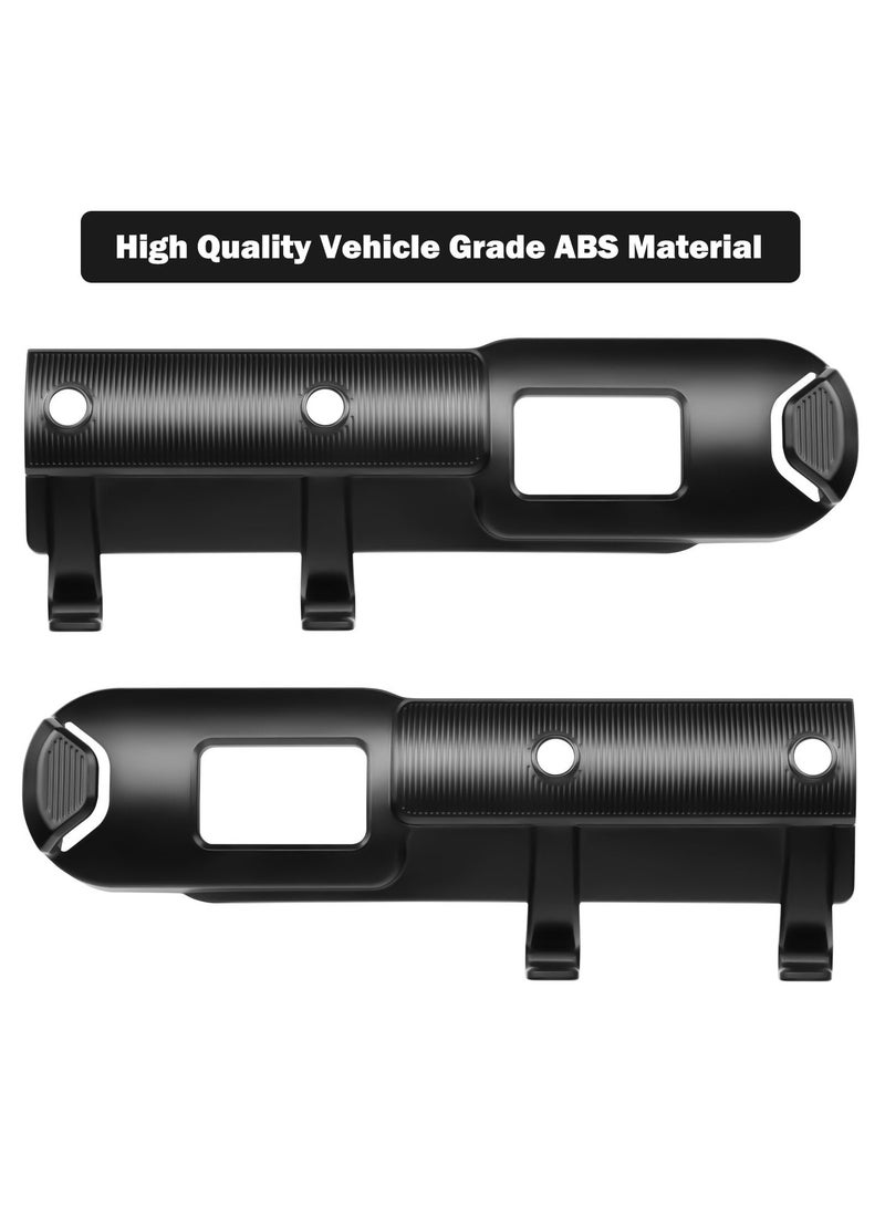 SOLARAE Tesla Model Y Backseat Seatbelt Guide Holder with Headrest Hooks Compatible with Tesla Model Y 2024 2023 2022 2021 (Black) - 2 Pack - Image 2