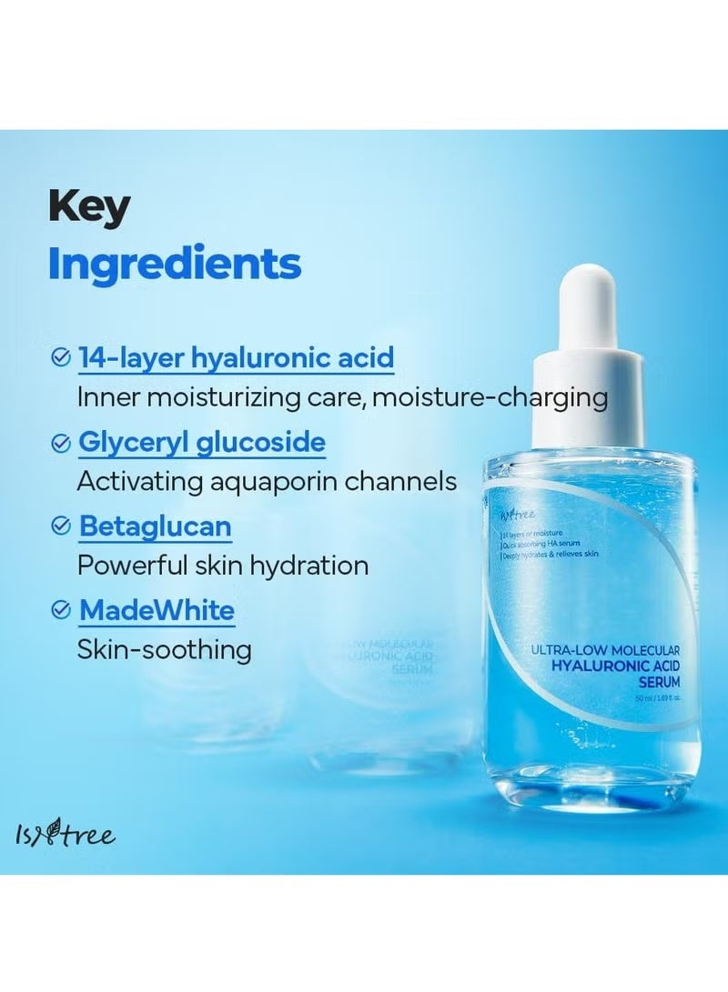 Isntree Ultra-Low Molecular Hyaluronic Acid Serum (50ml) - Image 3