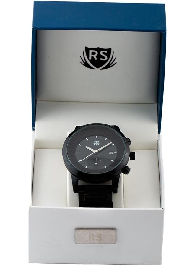 آر إس ساعة رجالية سوداء من Rs - Image 3