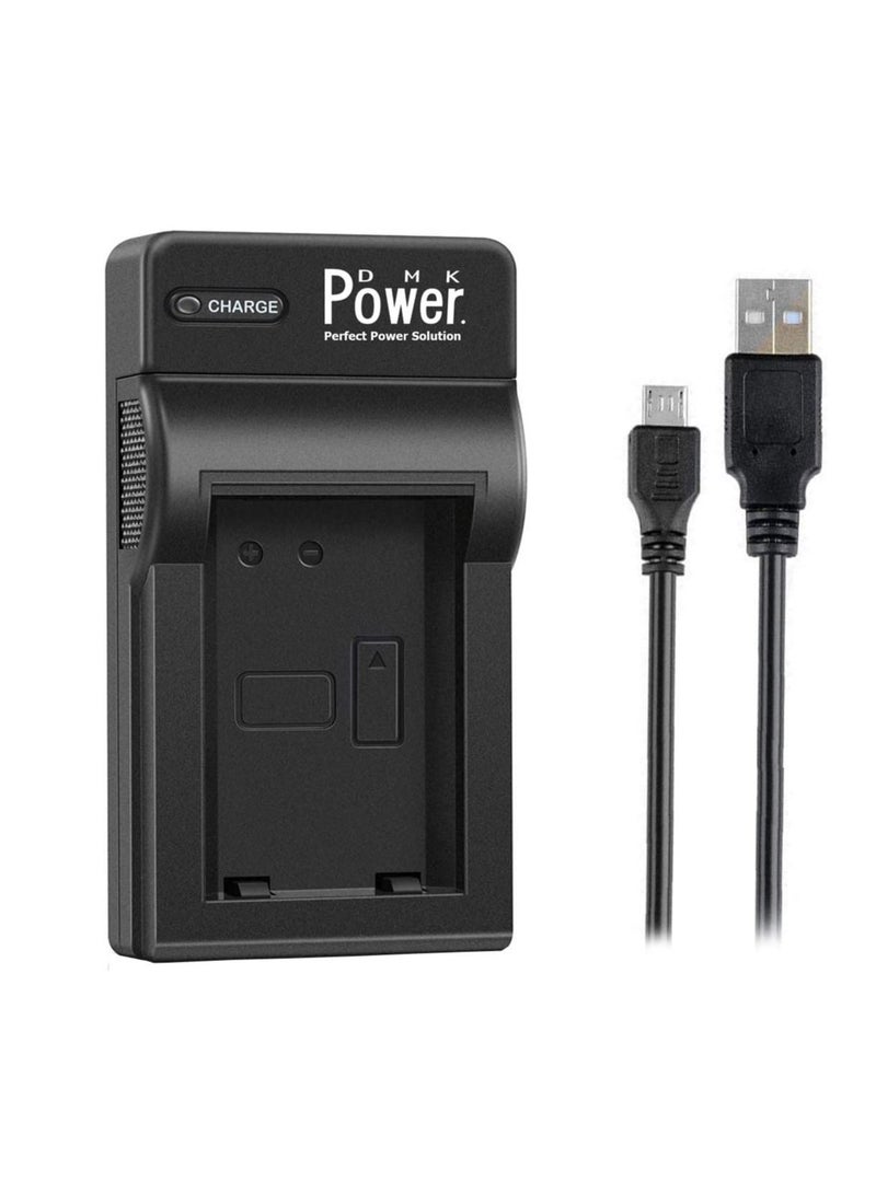 DMK Power شاحن USB فردي NB-5L TC-USB1 متوافق مع كاميرات Canon IXUS 90 SX200 SX210 SX220 SX230 S100V وما إلى ذلك - Image 1