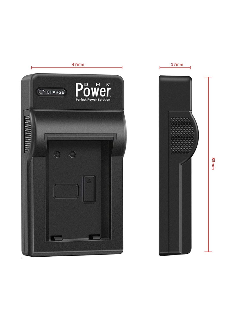 DMK Power شاحن USB فردي NB-5L TC-USB1 متوافق مع كاميرات Canon IXUS 90 SX200 SX210 SX220 SX230 S100V وما إلى ذلك - Image 2