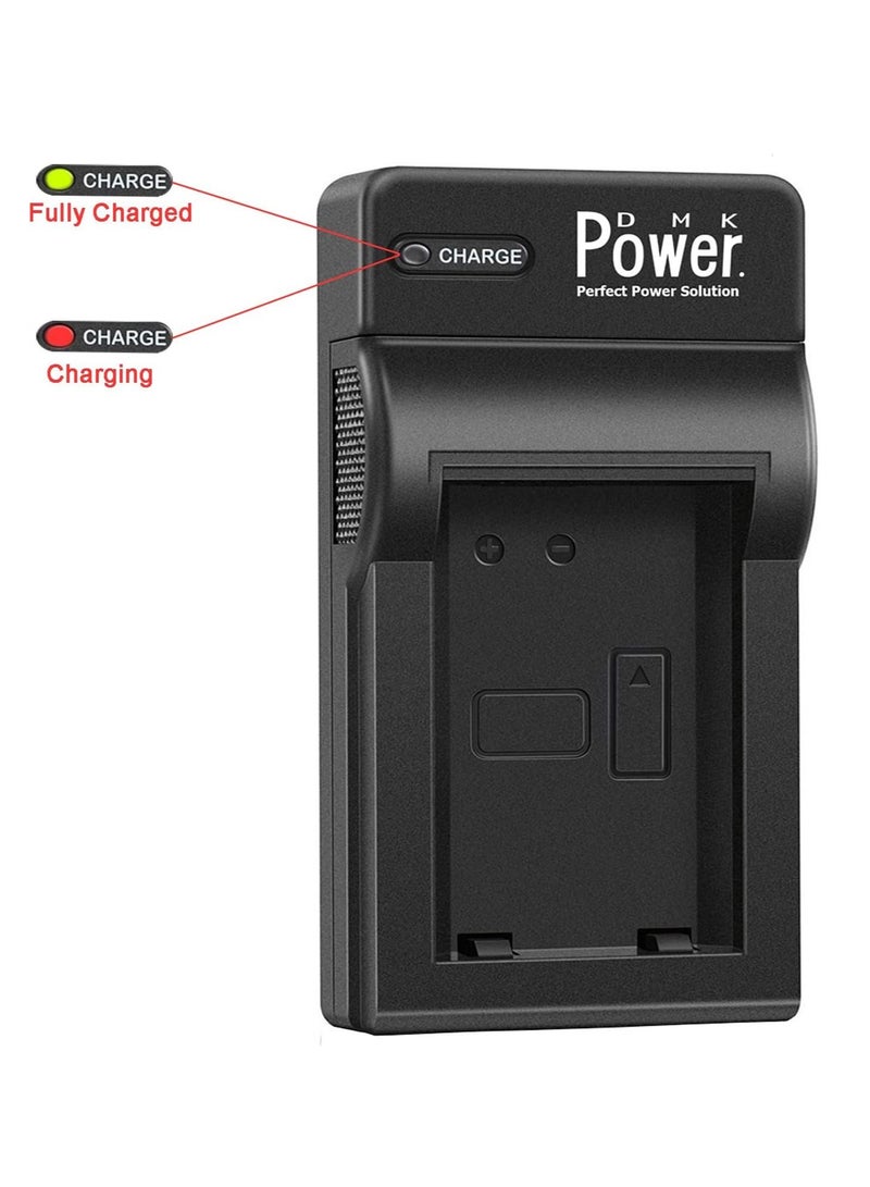 DMK Power شاحن USB فردي NB-5L TC-USB1 متوافق مع كاميرات Canon IXUS 90 SX200 SX210 SX220 SX230 S100V وما إلى ذلك - Image 3