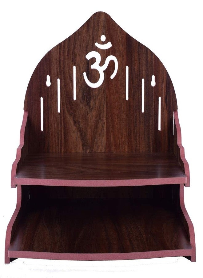 VJ Sons Wooden Wall Mounted Hanging Puja Temple Wood God Stand for Pooja Room | Mandir Devghar Stand Temple | Home Temple | Puja Mandir (Dark Brown 2) - Image 5