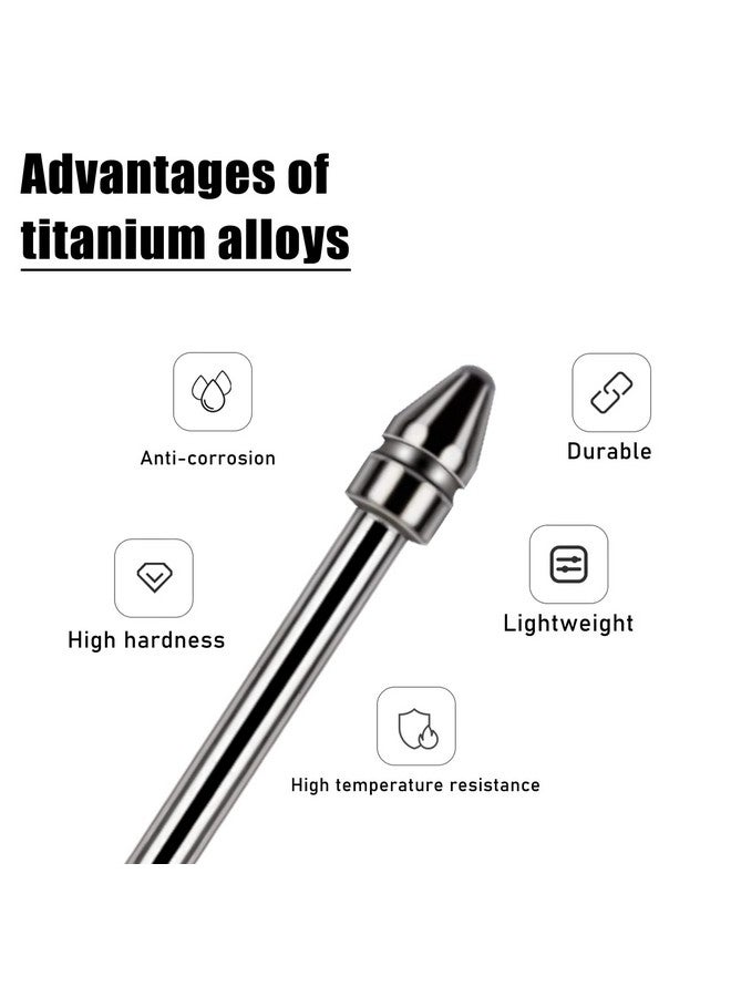 ريير أطراف أقلام رصاص دقيقة من سبائك التيتانيوم مناسبة لجميع الأغراض، لا تتعرض للتلف، متوافقة مع قلم BOOX Pen 2 Pro، وiReader، وIFLYYTEK، وقلم Lamy AL-Star الرقمي، ورؤوس أقلام بديلة لقلم القراءة الإلكترونية الرقمي، قطعتان - Image 2
