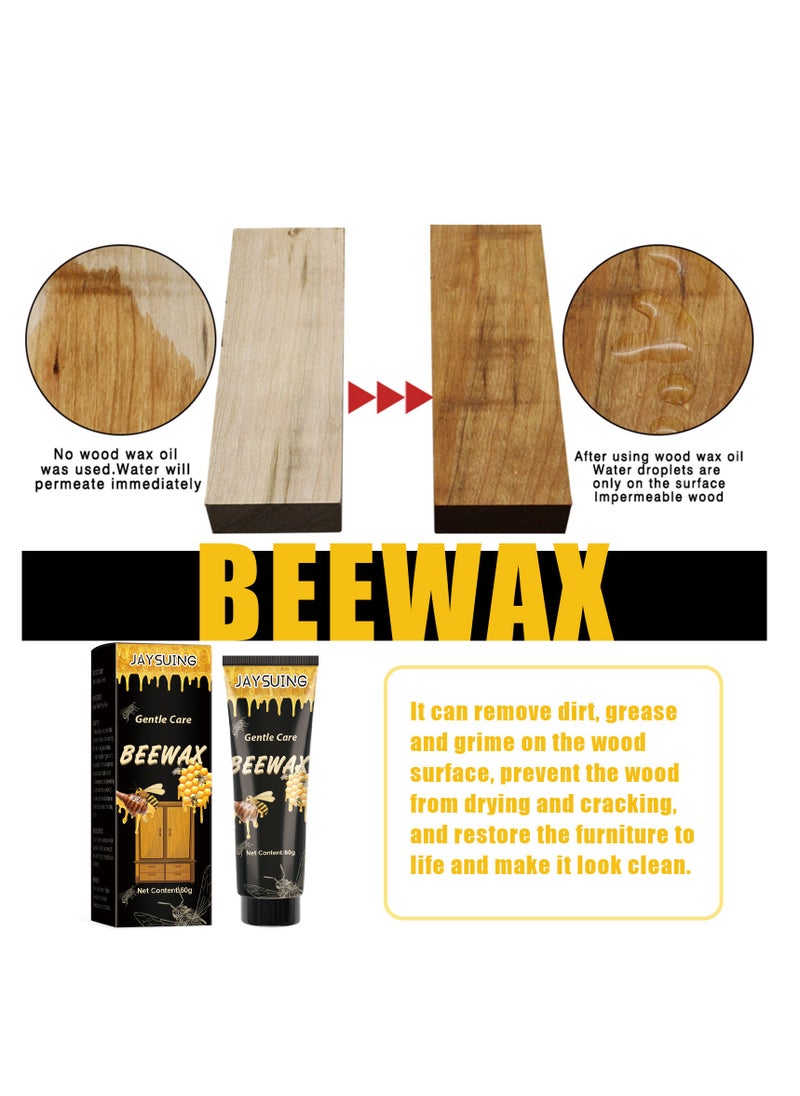 Jaysuing - Beewax Wood Furniture Polishing Beeswax Wood Floors Mahogany Furniture Cleaning Decontamination Brightening Care Beeswax - Image 1