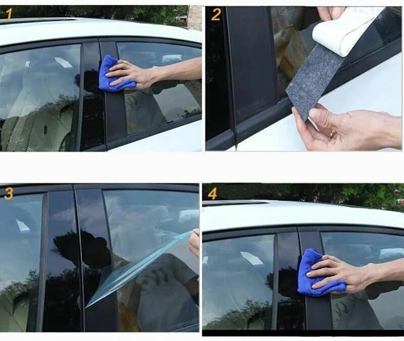 DEMULAX 10Pcs Car Pillar Post Trim Stickers for Toyota Corolla Cross - Image 5