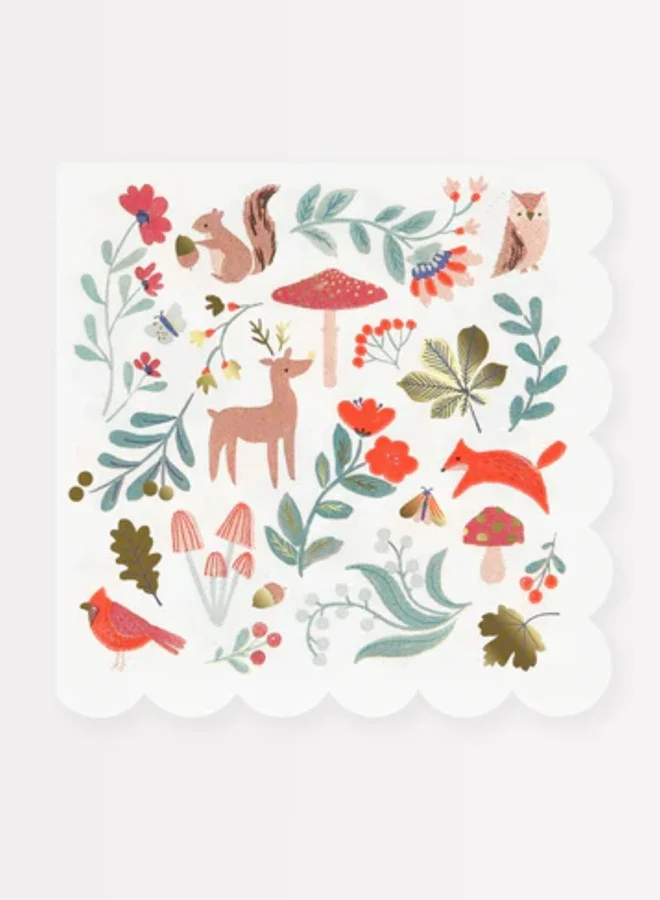 Meri Meri Winter Woodland Small Napkins