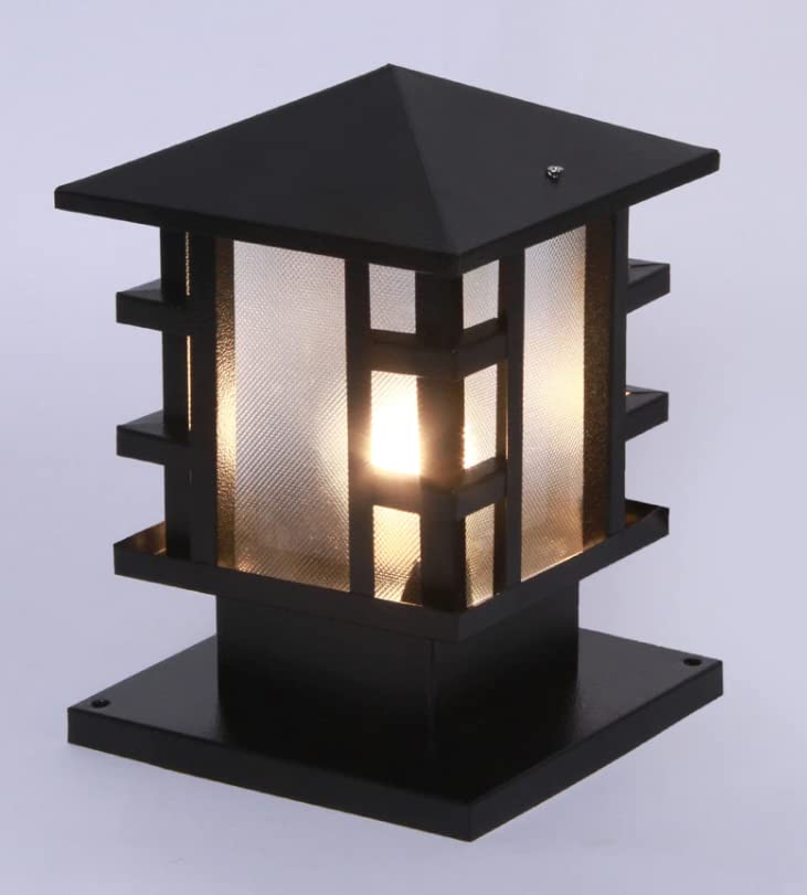 LIODOR Set of 2 Gate Garden Outdoor Waterproof Acrylic Mega Pillar Lamp/gate Light for Home gate/gate Lights for Outdoor (Medium) - Image 3