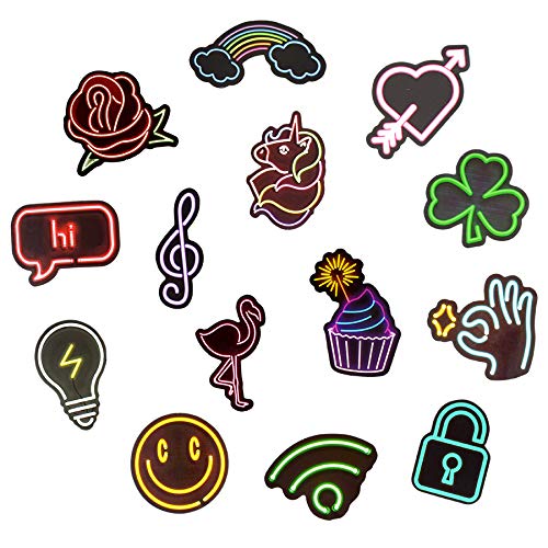 iDream Neon Light Icon Animal Stickers – Vibrant Stickers for Laptops, Water Bottles, Phone Cases, Walls & More – Fun, Creative, and Trendy Decorative Decals – Set of 50 - Image 3