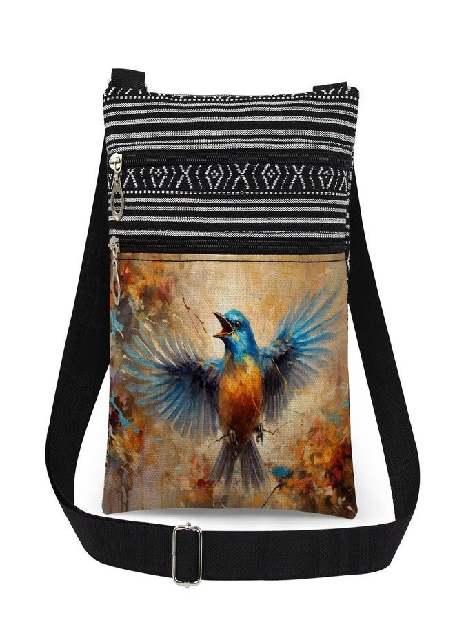 XiaoGalaee Avian Art Adjustable Shoulder Strap Crossbody Bag Bird Print Adult Messenger Bag Outdoor Travel Unique Gift for Ornithologist Birthday Gift for Friend Bird Lover - Image 1