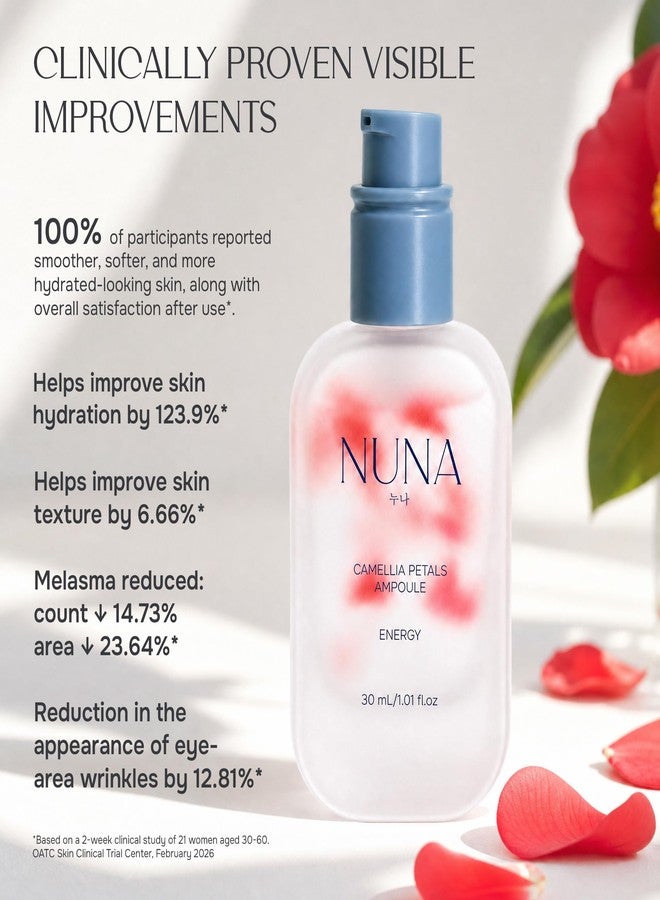 NUNA Camellia Petals Ampoule - Niacinamide, Camellia Japonica, Adenosine and Centella Asiatica extract, 1.01 fl oz - Image 5