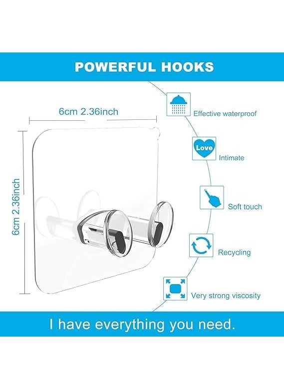 Onpalm Enterprise Onpalm Enterprise Adhesive Hook Multifunctional Power Plugs Socket Holder No Punching Adhesive Hook Power Stickers Wall Mounted Transparent Wall Plug Hook for Keys Towel Kitchen Plug Hook 10  - Image 5