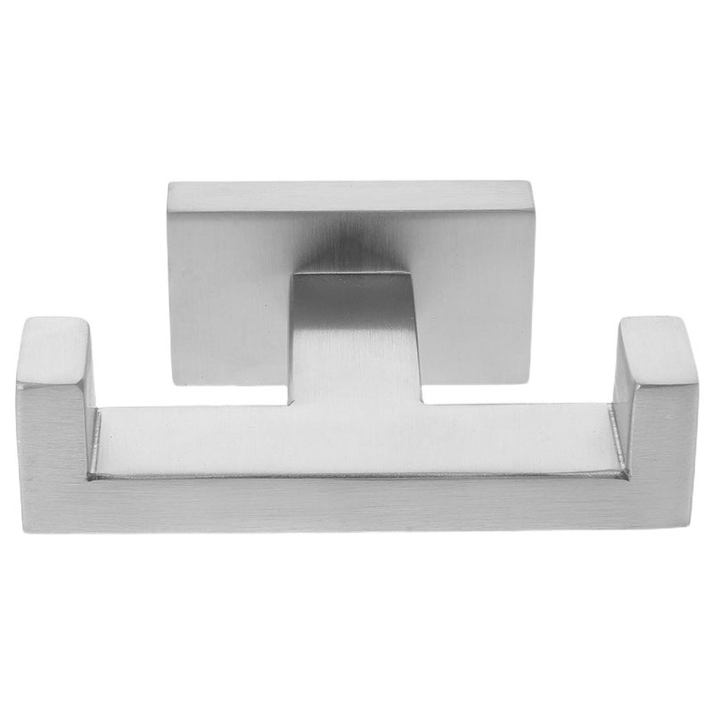 Satin Finish Stainless Steel Double Coat Hook Wall Mounted For Bathroom And Kitchen 95x71x36mm - Image 2
