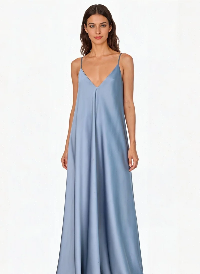 Aqua Serenity Mariella Satin Dress