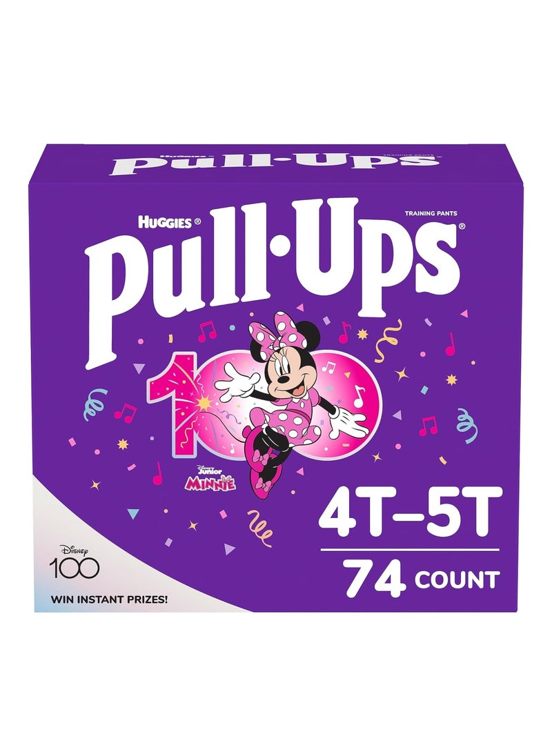 Pull-Ups Pack Of 74 Girls Potty Training Pants, 4T-5T, 38 - 50 Pound  - Image 1