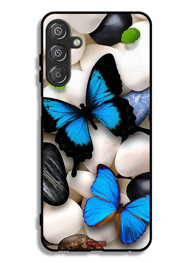 Tolwak Samsung Galaxy F15 5G Protective Case Cover Butterflies On Stones - Image 1
