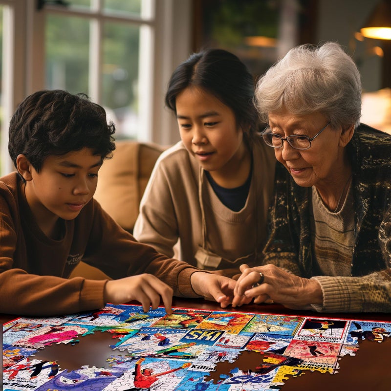 White Mountain Puzzles Ski Posters - 1000 Piece Jigsaw Puzzle - Image 5