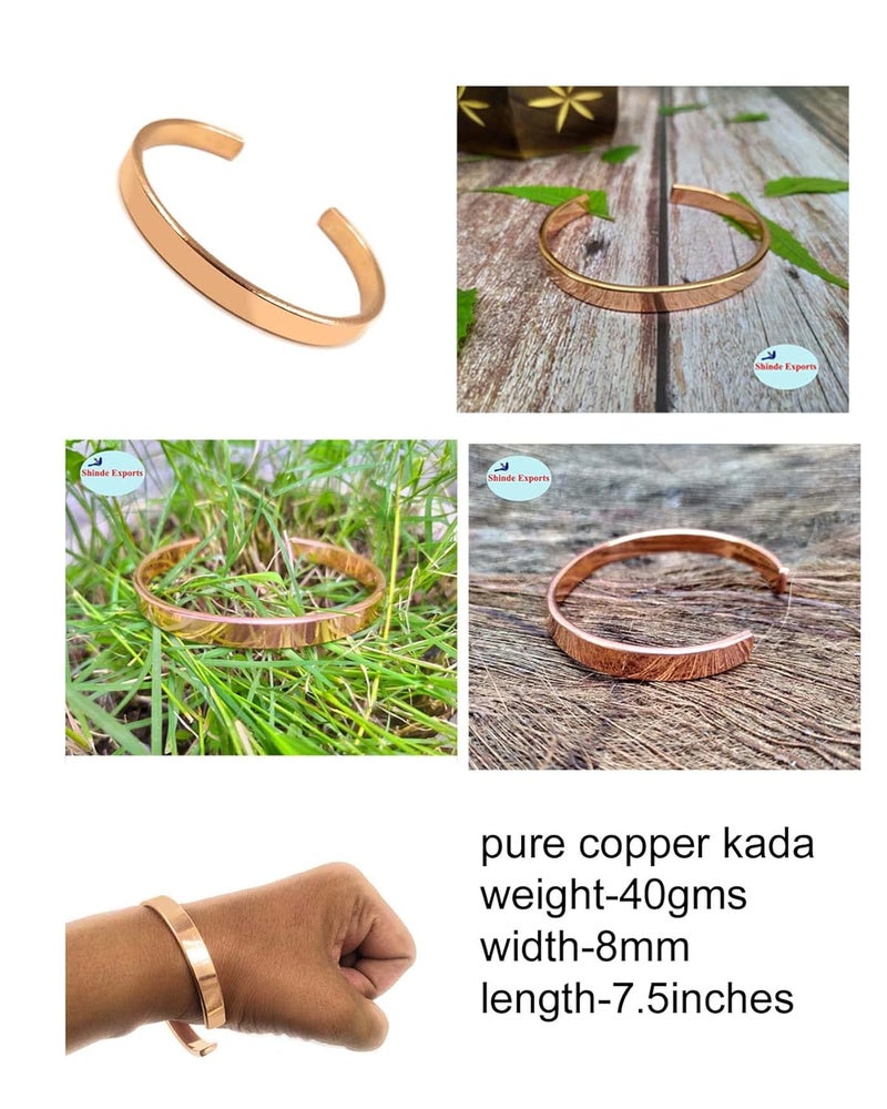 SHINDE EXPORTS Pure Copper Kada/Bracelet for Men and Women. - Image 2