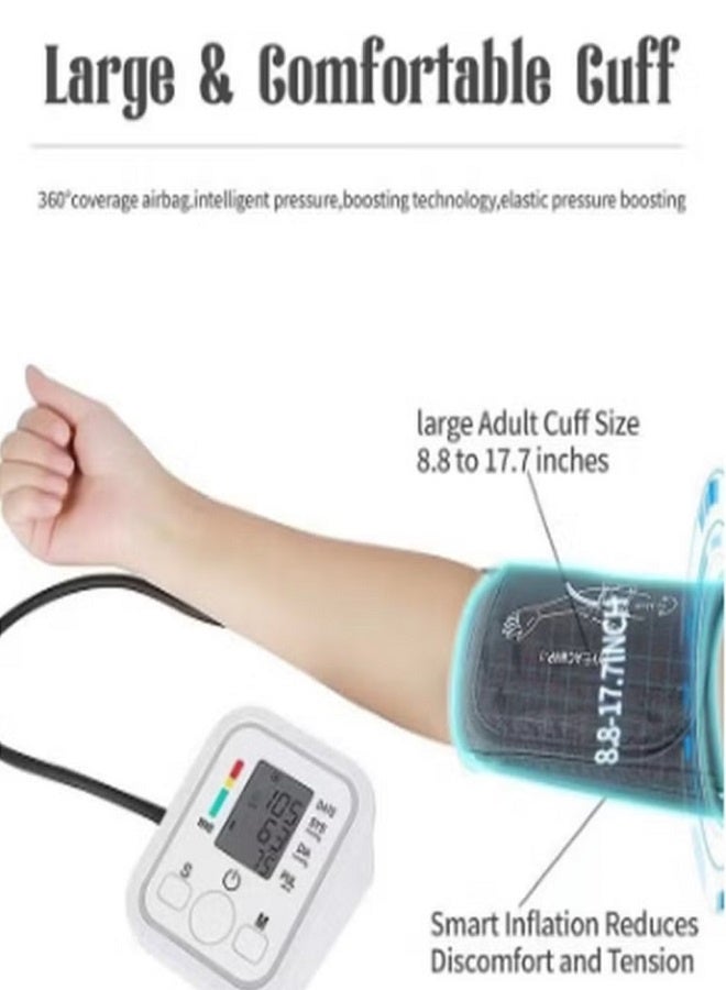 جهاز قياس ضغط الدم الذكي التلقائي، بث صوتي وقراءة سهلة، جهاز صحي منزلي مثالي - Image 3