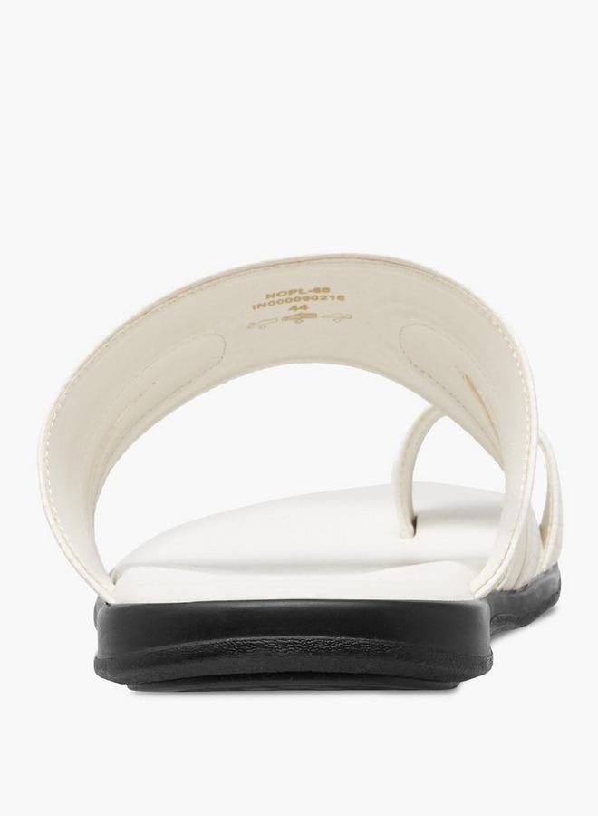 الواحة صنادل رجالية بتفاصيل شريط عند الأصابع - Image 5