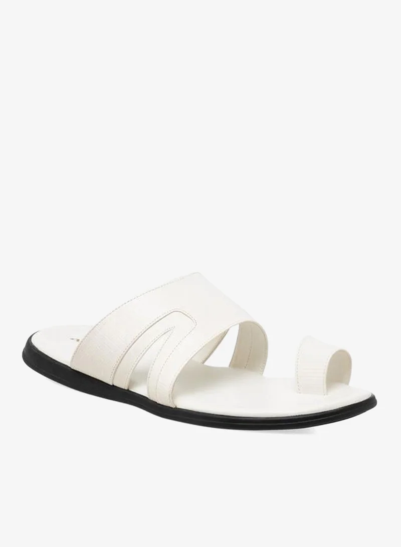 الواحة صنادل رجالية بتفاصيل شريط عند الأصابع