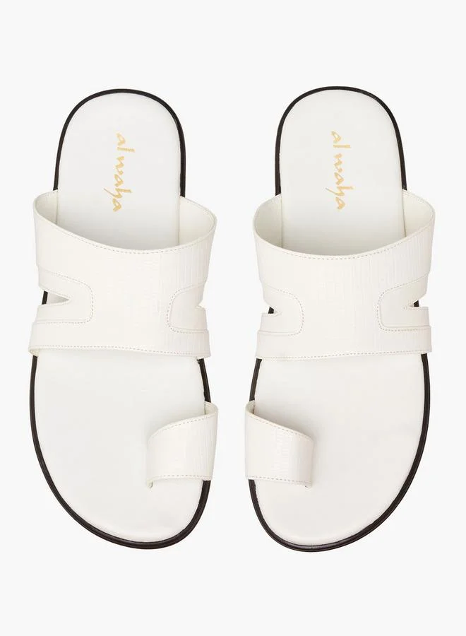 Al Waha Men Toe Loop Detail Arabic Sandals