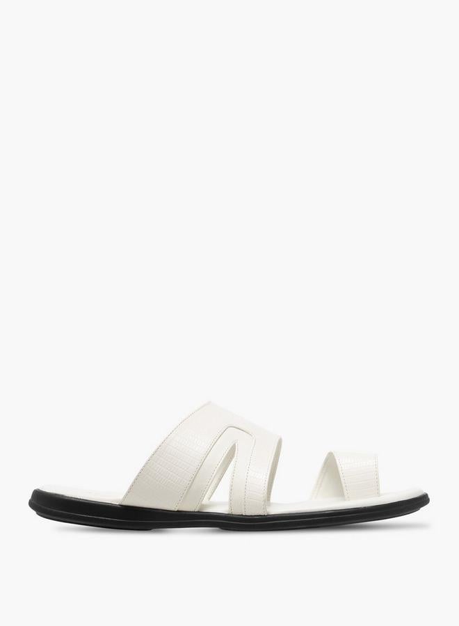 Al Waha Men Toe Loop Detail Arabic Sandals - Image 1