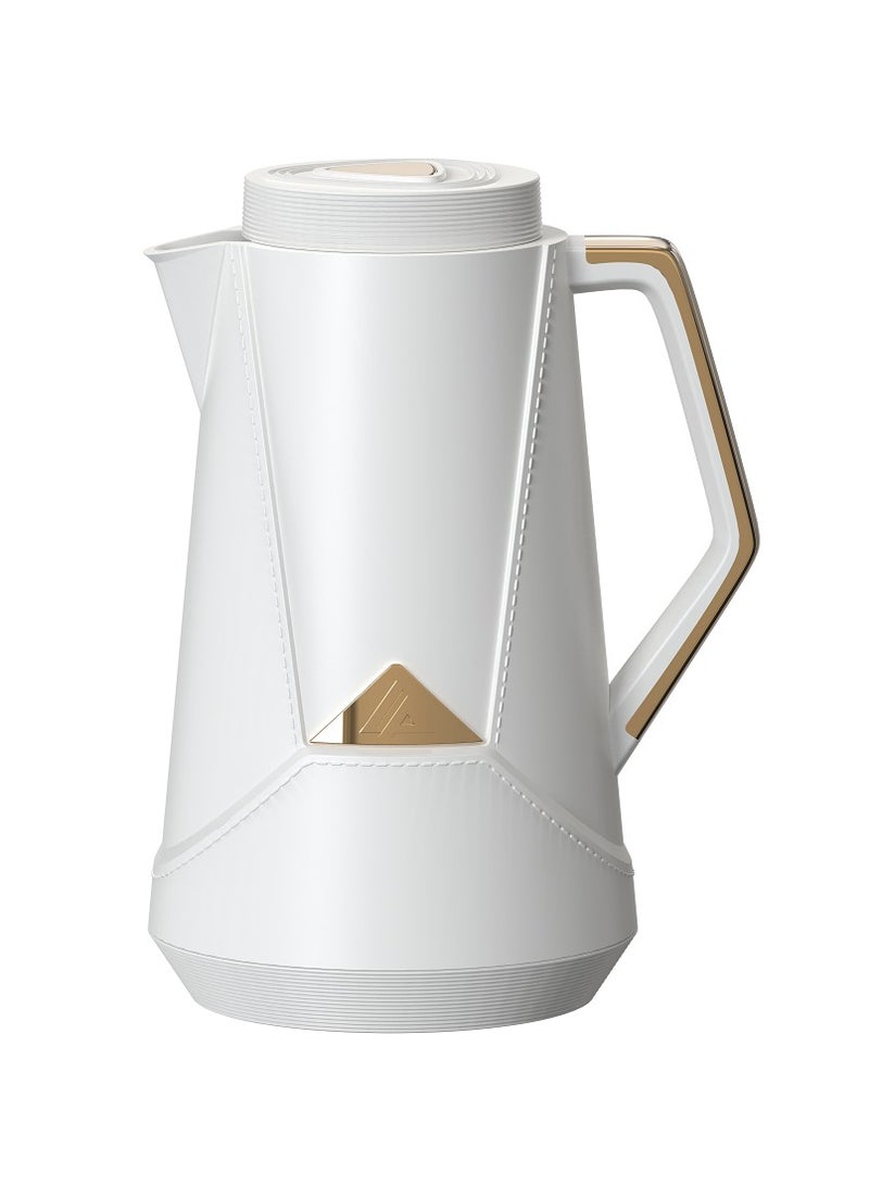 Home Maker 1.0L Sleek Design Vacuum Flask - White | BPA-Free & Durable