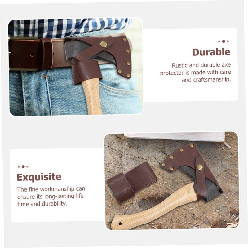 Wear Resistant Lightweight Hatchet Cover Light Brown Protective Case For Camping - Image 5