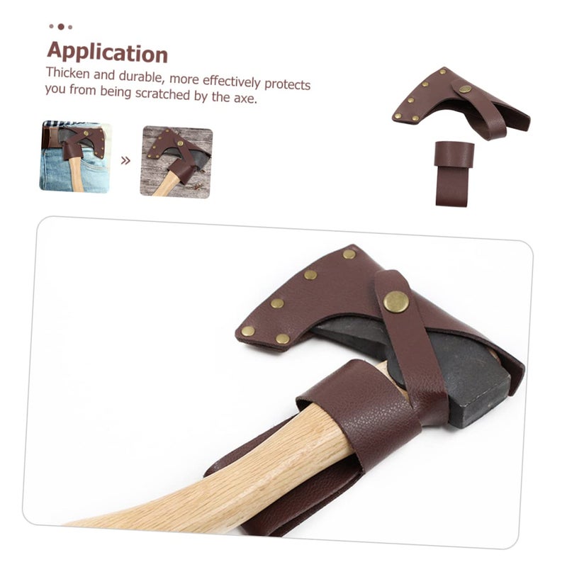 Wear Resistant Lightweight Hatchet Cover Light Brown Protective Case For Camping - Image 4