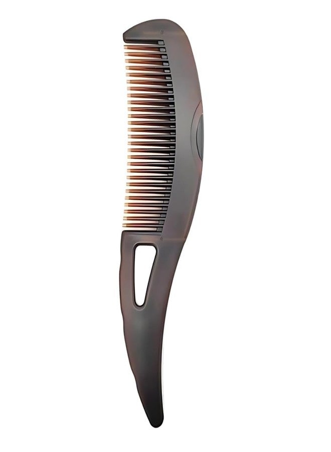 NOBILEA Dandruff Comb Energy Massage Comb Scalp Brush for Dandruff Removal, Lice Remover Products, Hair Dressing Comb, Plastic, Brown, Unisex - Image 1