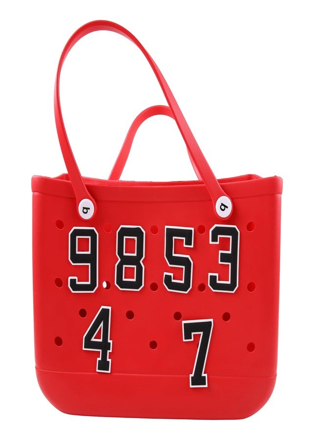 Vagocom Number Charm for Bogg Bag and Simply Southern Tote - Decorative Number Inserts Accessories for Beach Bag - DIY Personalizing Your Handbag(Number 4) - Image 4