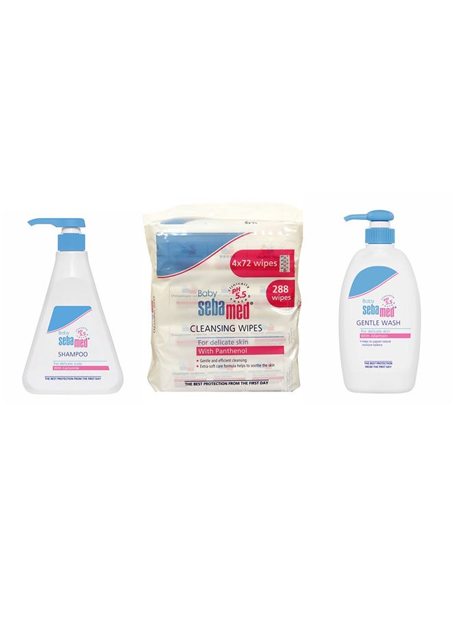 Baby Bundle Offer Pack -Gentle Wash with Wet Wipes